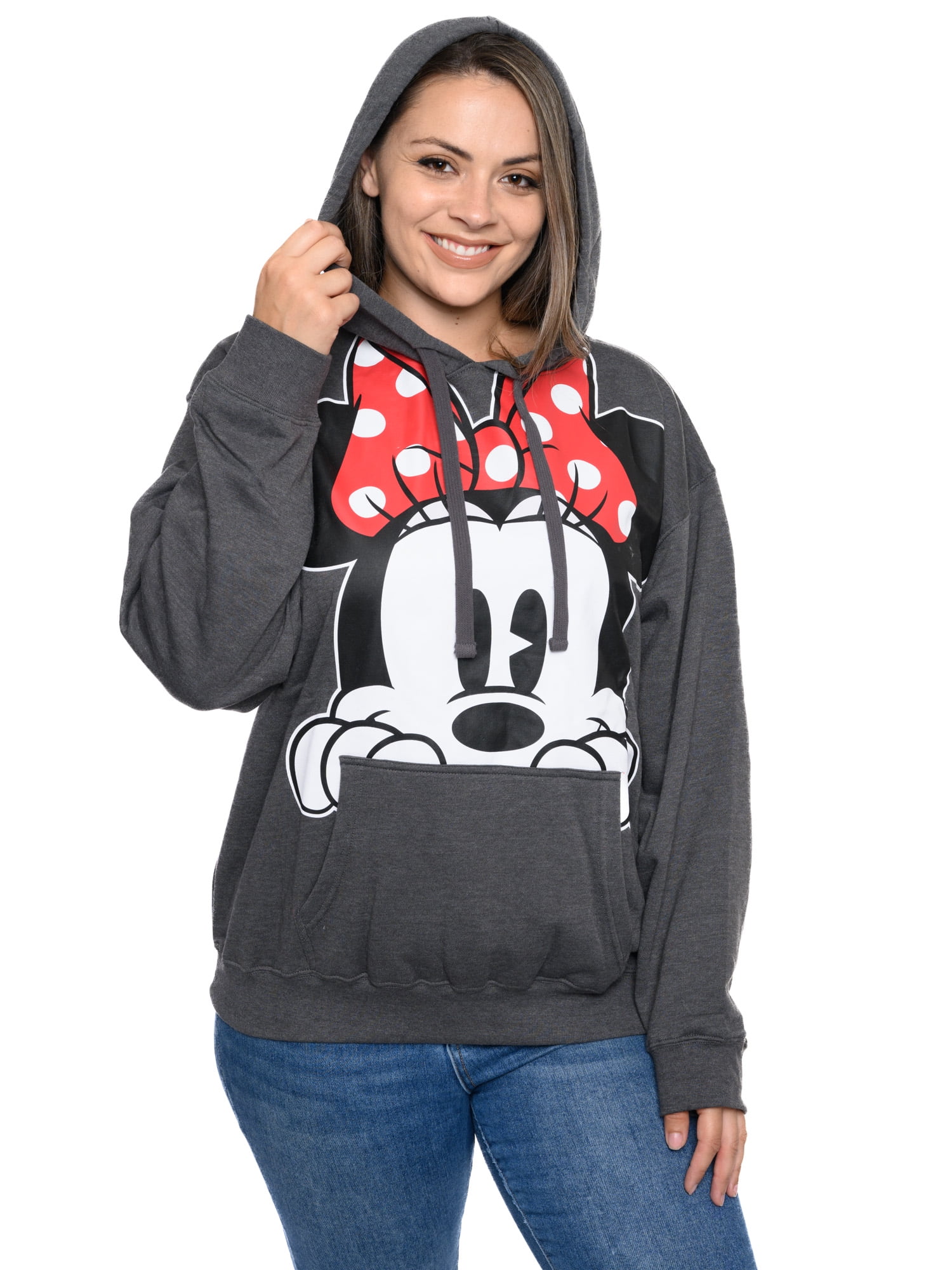 Women-s-Plus-Size-Minnie-Mouse-Pullover-Hoodie-Sweatshirt-Charcoal-Red-Disney_4f53eb76-6ec6-473a-bbf4-625b98e21177.acda801008abaa5e88817d2e8a9b587b Women's Plus Size Minnie Mouse Pullover Hoodie Sweatshirt Charcoal Red Disney - Image 1