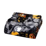 Way To Celebrate Halloween Jack-O'-Lantern Plush Oversized Couch Throw Blanket, Cream and Orange, 50 x 72 in - Image 29